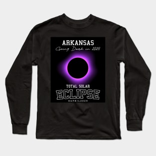 2024 Total Solar Eclipse Arkansas USA Path of Totality Tees Long Sleeve T-Shirt